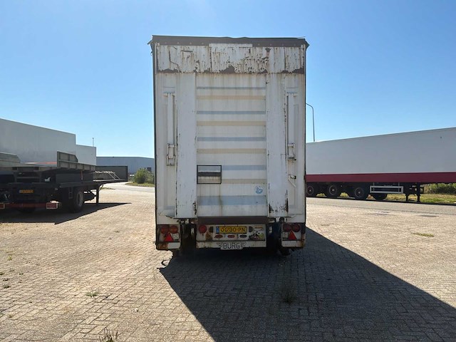 2001 burg semi dieplader oplegger schuifzell / schuifdak - afbeelding 8 van  18