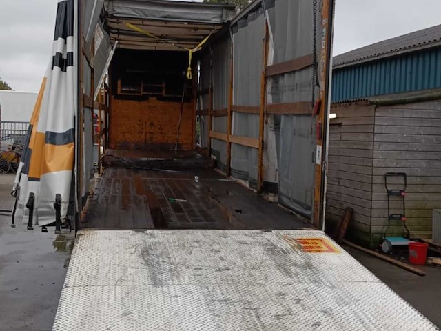 2001 burg semi dieplader oplegger schuifzell / schuifdak - afbeelding 11 van  18