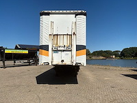 2001 burg semi dieplader oplegger schuifzell / schuifdak - afbeelding 12 van  18