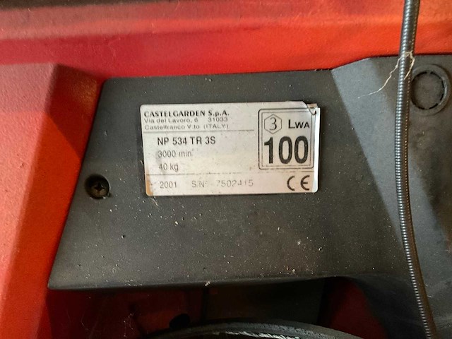 2001 castelgarden np 534 tr 3s grasmaaier - afbeelding 6 van  6