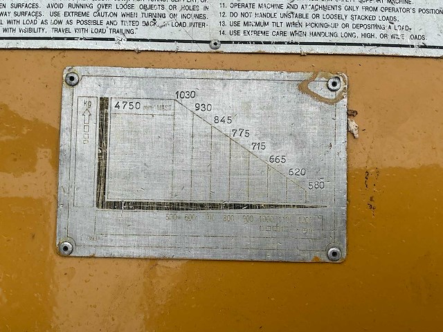 2001 caterpillar/deawoo b15t-2 vorkheftruck - afbeelding 18 van  26