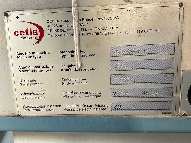 2001 cefla car 6000/7 dwarstransporteur - afbeelding 4 van  4