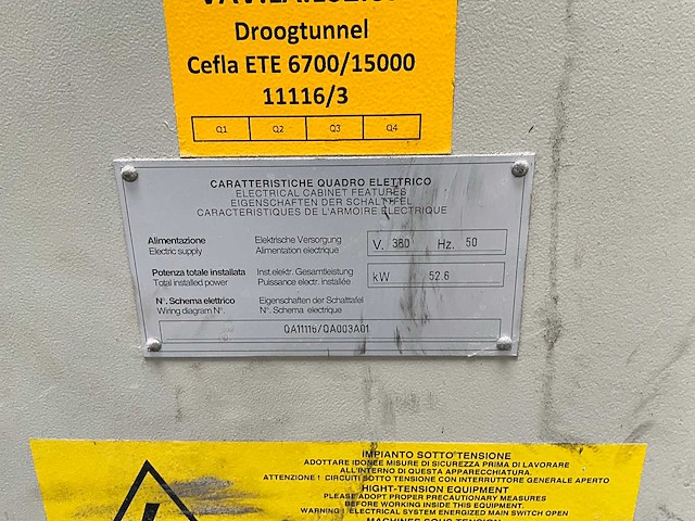 2001 cefla ete 6700/15000 droogtunnel - afbeelding 5 van  13