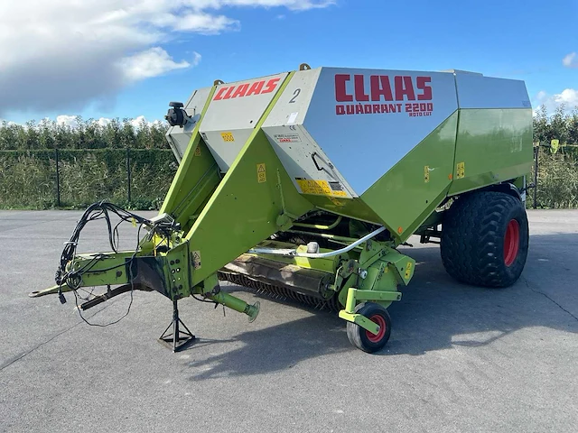 2001 claas quadrant 2200 roto cut balenpers - afbeelding 1 van  21