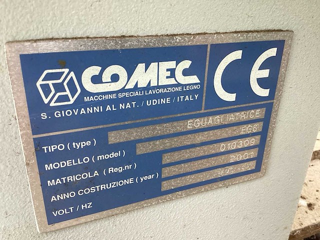 2001 comec eguagliatrice egs stoelpoot machine - afbeelding 8 van  15