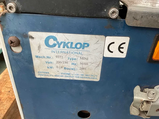 2001 cyklop mini bindmachine - afbeelding 4 van  4