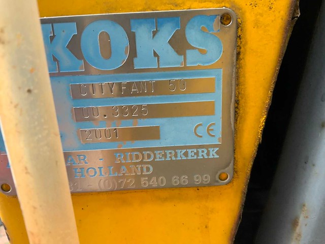 2001 daf bucher/schörling cityfant 50 veegwagen 40km/h - afbeelding 9 van  25