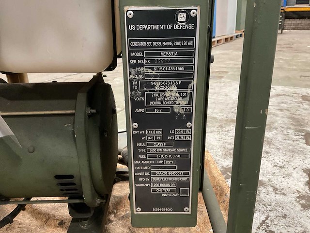 2001 dewey electronics mep531a stroomgenerator - afbeelding 8 van  8