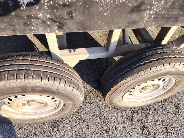 2001 doornwaard dt 5000 be plateau-oplegger 6,20 × 2,20 m - afbeelding 13 van  14
