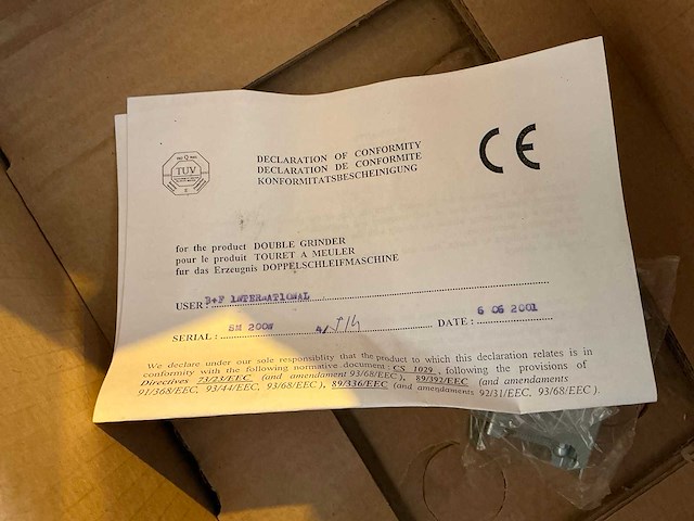 2001 dsm 200 w bankslijpmachine - afbeelding 2 van  3