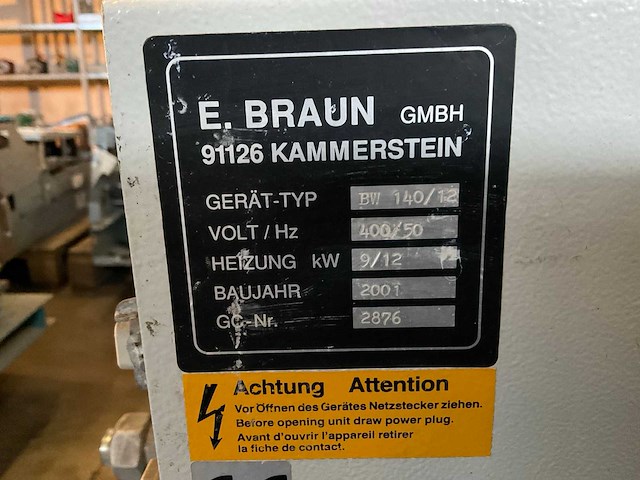 2001 e.braun bw 140/12 temperatuur control unit (3x) - afbeelding 4 van  4