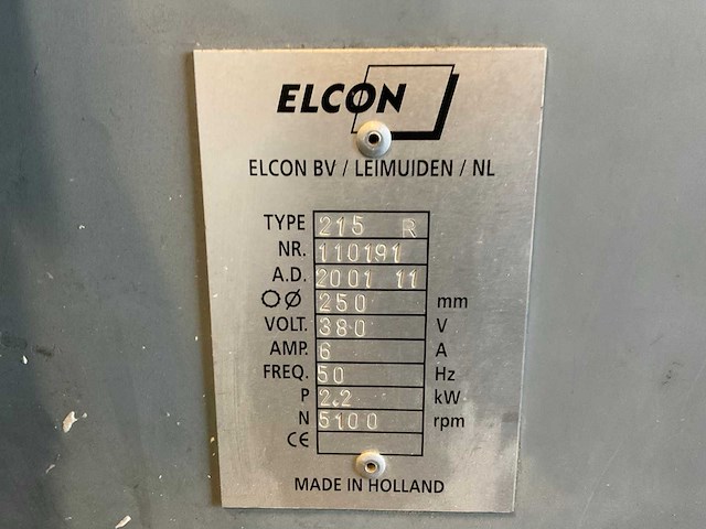 2001 elcon 215 verticale platenzaag - afbeelding 9 van  9