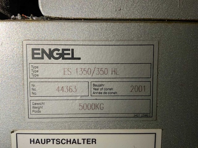 2001 engel es 1350/350 hl spuitgietmachine - afbeelding 11 van  19