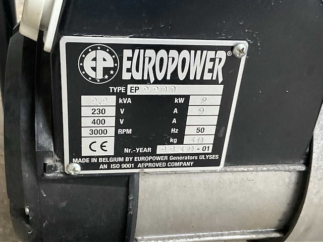 2001 europower ep2200 noodstroomaggregaat - afbeelding 6 van  7