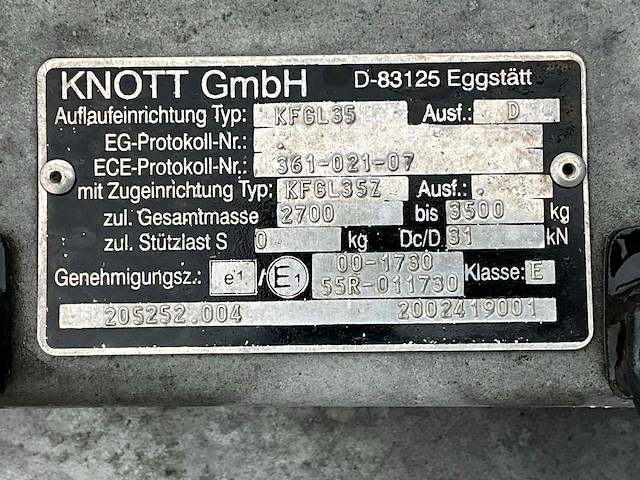 2001 evers ekb 3.5.2. verkoopaanhangwagen - afbeelding 9 van  17