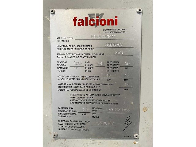 2001 falconi profispray lakmachine - afbeelding 9 van  10