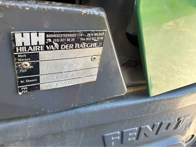 2001 fendt favorit 716 vario vierwielaangedreven landbouwtractor - afbeelding 45 van  46