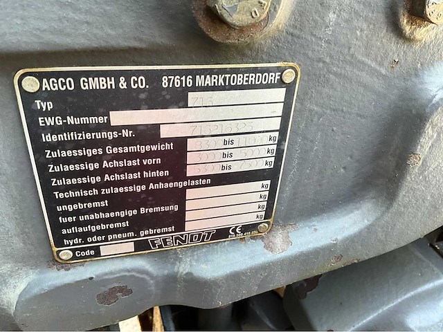 2001 fendt favorit 716 vario vierwielaangedreven landbouwtractor - afbeelding 46 van  46