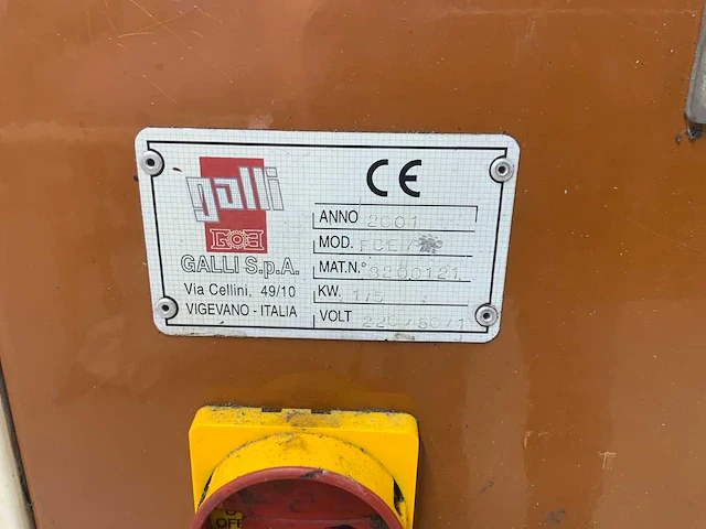 2001 galli fce verf / polijstmachine - afbeelding 5 van  5