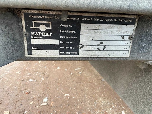 2001 hapert aanhangwagen - afbeelding 5 van  13