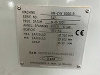 2001 h&m zn 8000r afkortcirkelzaagmachine - afbeelding 3 van  12