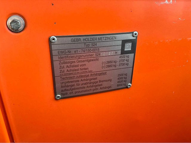 2001 holder c9800h werktuigdrager - afbeelding 26 van  26