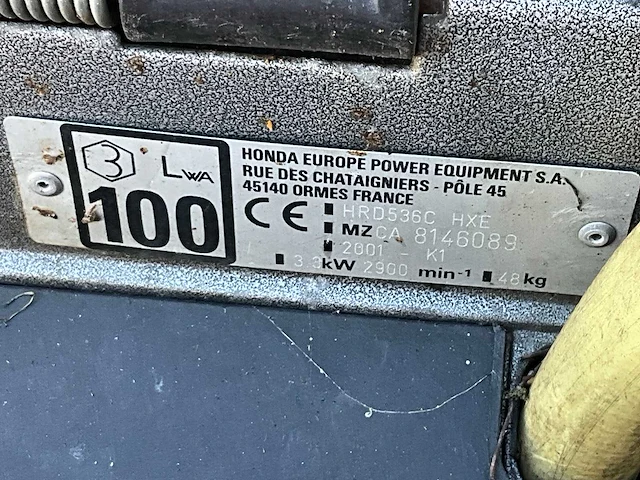2001 honda hrd 536 chx grasmaaier - afbeelding 4 van  12