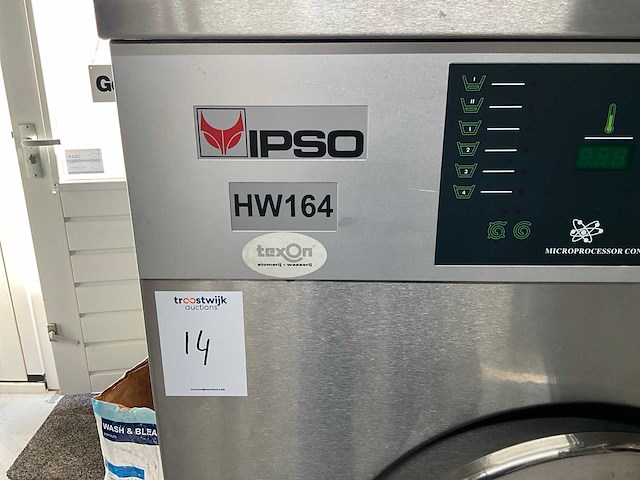 2001 ipso hw164c industriële wasmachine - afbeelding 1 van  5