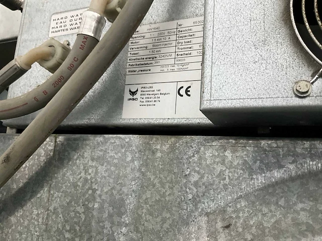 2001 ipso hw164c industriële wasmachine - afbeelding 5 van  6