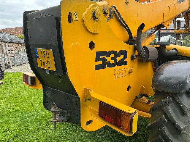 2001 jcb 532-120 verreiker vorken, schepbak, riekbak met klem - afbeelding 6 van  38