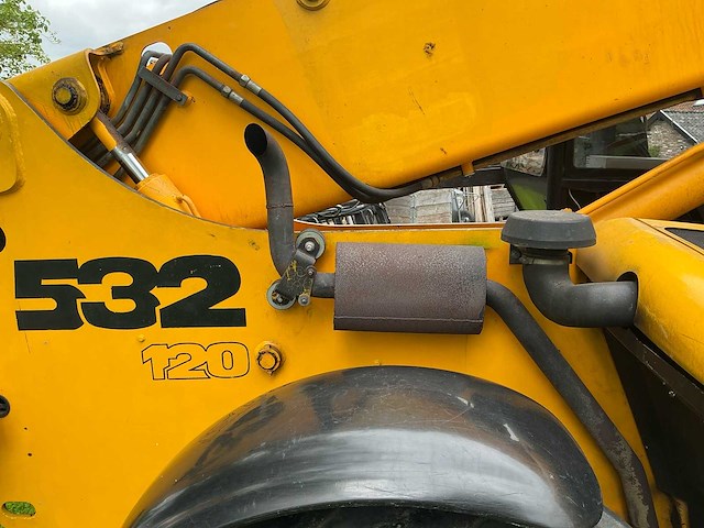 2001 jcb 532-120 verreiker vorken, schepbak, riekbak met klem - afbeelding 8 van  38