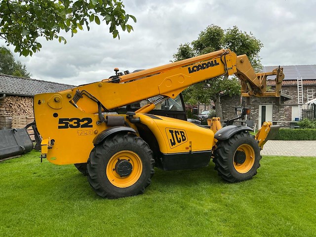 2001 jcb 532-120 verreiker vorken, schepbak, riekbak met klem - afbeelding 34 van  38