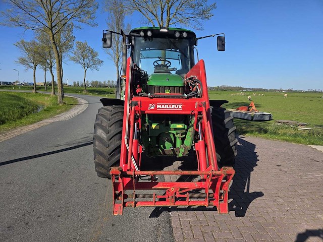 2001 john deere 6420s vierwielaangedreven landbouwtractor met voorlader - afbeelding 1 van  10