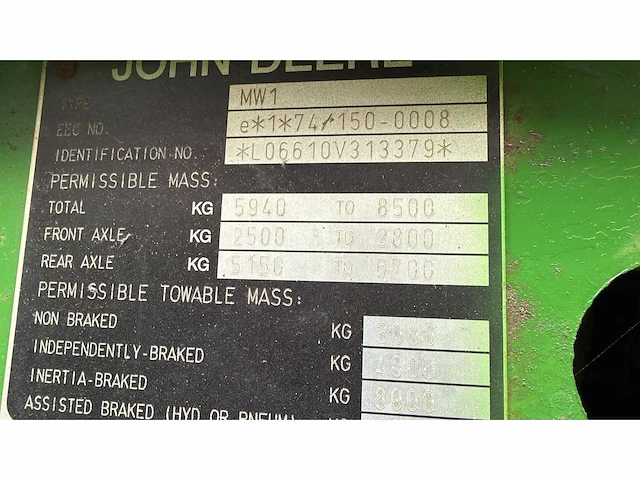 2001 john deere 6610 pq vierwielaangedreven landbouwtractor - afbeelding 5 van  13