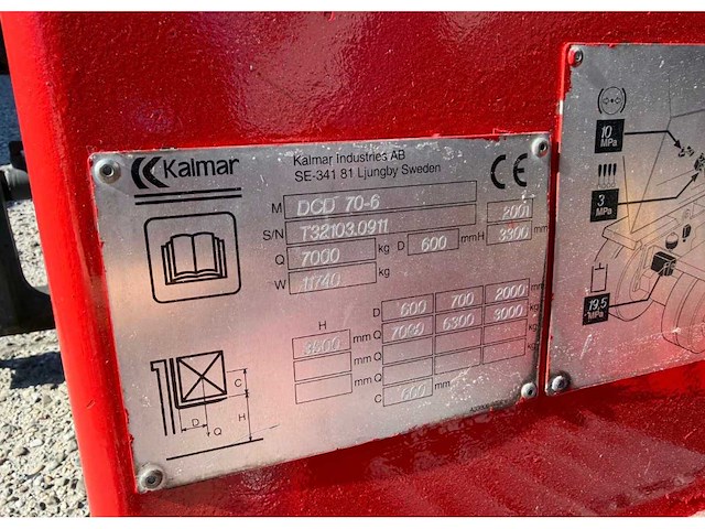 2001 kalmar dcd 70-6 vorkheftruck 7000kg - afbeelding 14 van  24
