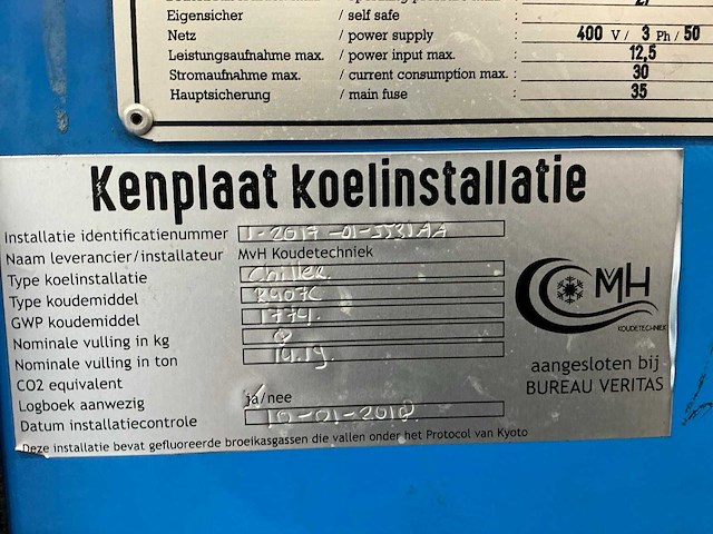 2001 kkt-kraus klc-s 32 fp 50 t industriële koelinstallatie - afbeelding 10 van  10