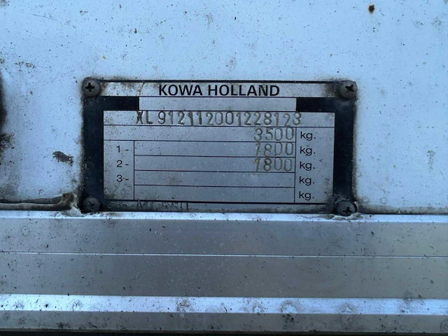 2001 kowa holland mt 550 aanhangwagen - afbeelding 7 van  15