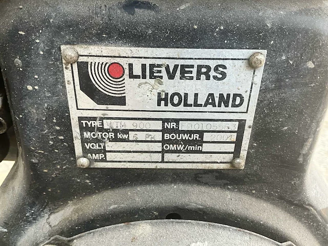 2001 lievers holland wtm900 vlindermachine - afbeelding 10 van  10