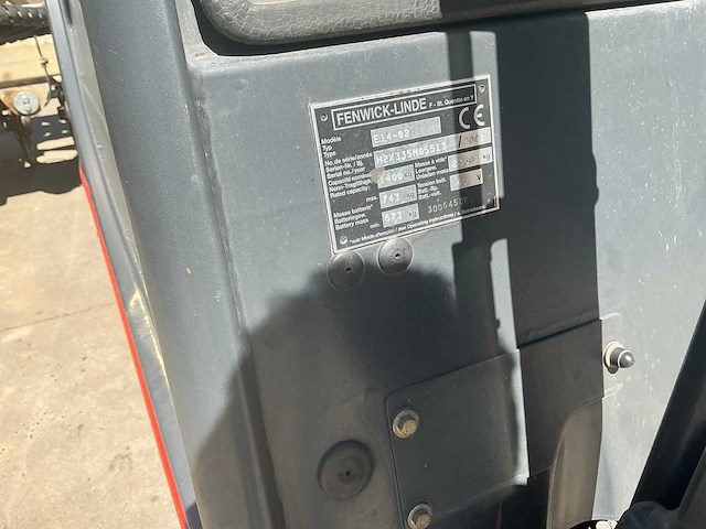 2001 linde e14-02 vorkheftruck - afbeelding 63 van  115