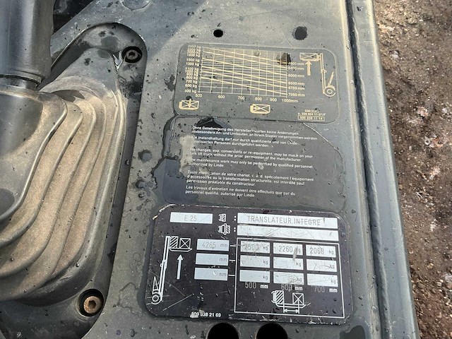 2001 linde e25-02 vorkheftruck - afbeelding 21 van  33