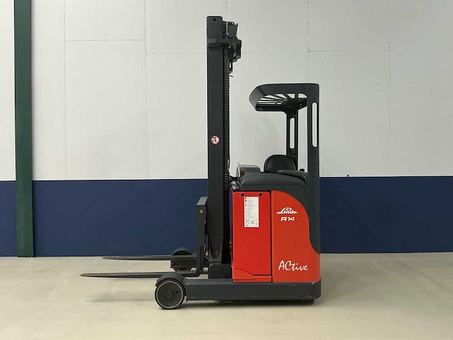 2001 linde r14 reach truck - afbeelding 12 van  18