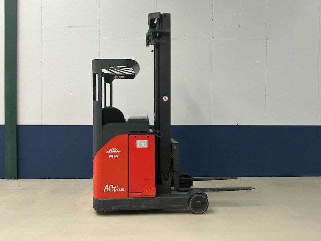 2001 linde r14 reach truck - afbeelding 14 van  18