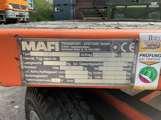 2001 mafi 1010 aanhanger - afbeelding 5 van  5