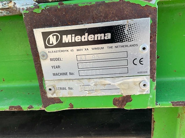 2001 miedema kt 95 transportband - afbeelding 4 van  10