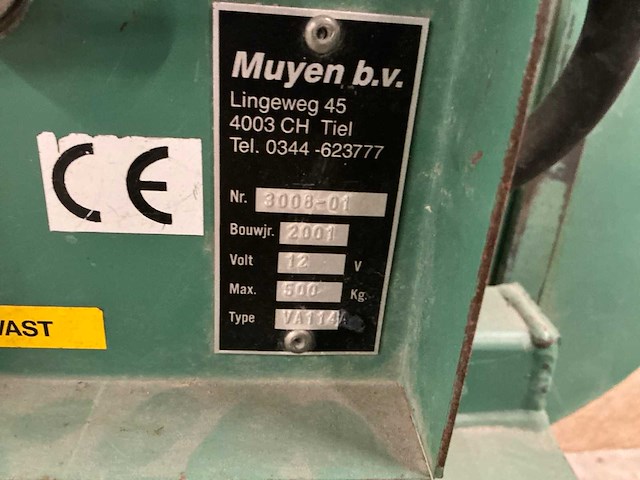 2001 muyen va114 glas vacuum hefjuk - afbeelding 4 van  4