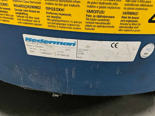 2001 nederman mobiele lasdampafzuiginstallatie - afbeelding 6 van  8
