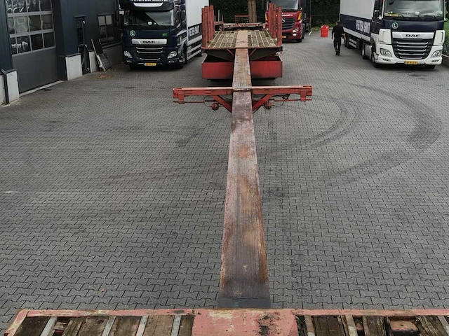 2001 nooteboom ovb-55-03v uitschuifbare vlakke trailer 29 meter - afbeelding 23 van  35