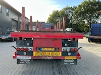 2001 nooteboom ovb-55-03v uitschuifbare vlakke trailer 29 meter - afbeelding 32 van  35