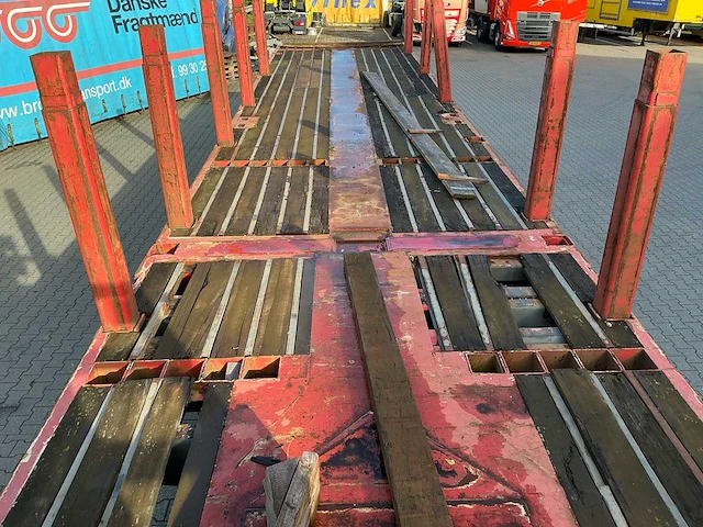 2001 nooteboom ovb-55-03v uitschuifbare vlakke trailer 29 meter - afbeelding 13 van  35