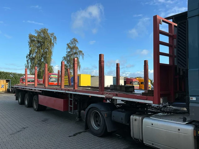 2001 nooteboom ovb-55-03v uitschuifbare vlakke trailer 29 meter - afbeelding 32 van  35